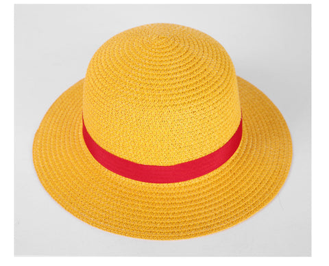 Anime Luffy Anime Cosplay Straw Boater Beach Hat C Ap Halloween Sun Hat