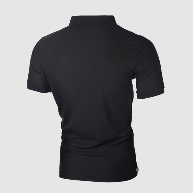 Men Polo Shirt Casual Cotton T Shirts Men's Casual Short Sleeve Pol