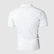 Men Polo Shirt Casual Cotton T Shirts Men's Casual Short Sleeve Pol