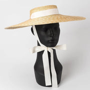 Simple And Fashionable Strappy Straw flat Top Straw Hat Sunshade Straw Straw Hat