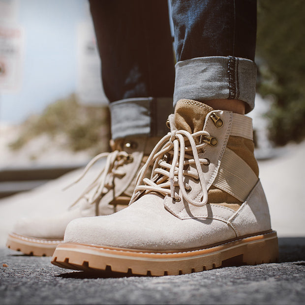 Men's Mid-top Desert High Top Working Wear  Boots