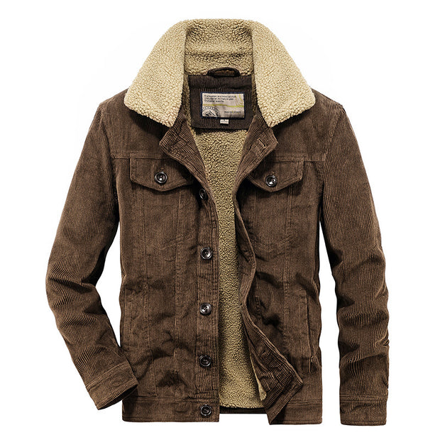 Winter Corduroy Cotton Coat Men