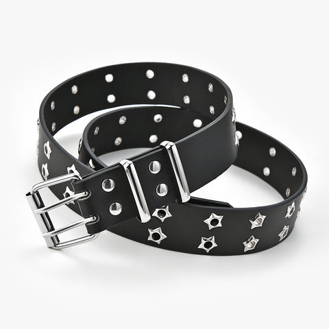 Women's Fashion Stars Decorative Double-row Belts