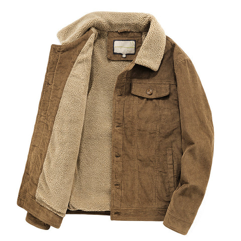 Winter Corduroy Cotton Coat Men