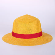 Anime Luffy Anime Cosplay Straw Boater Beach Hat C Ap Halloween Sun Hat